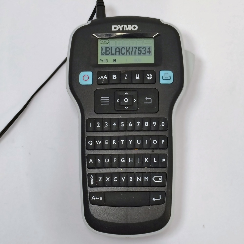 DYMO LabelManager 160e Handheld Label Maker QWERTY Keyboard with AC‎ Adapter Blk